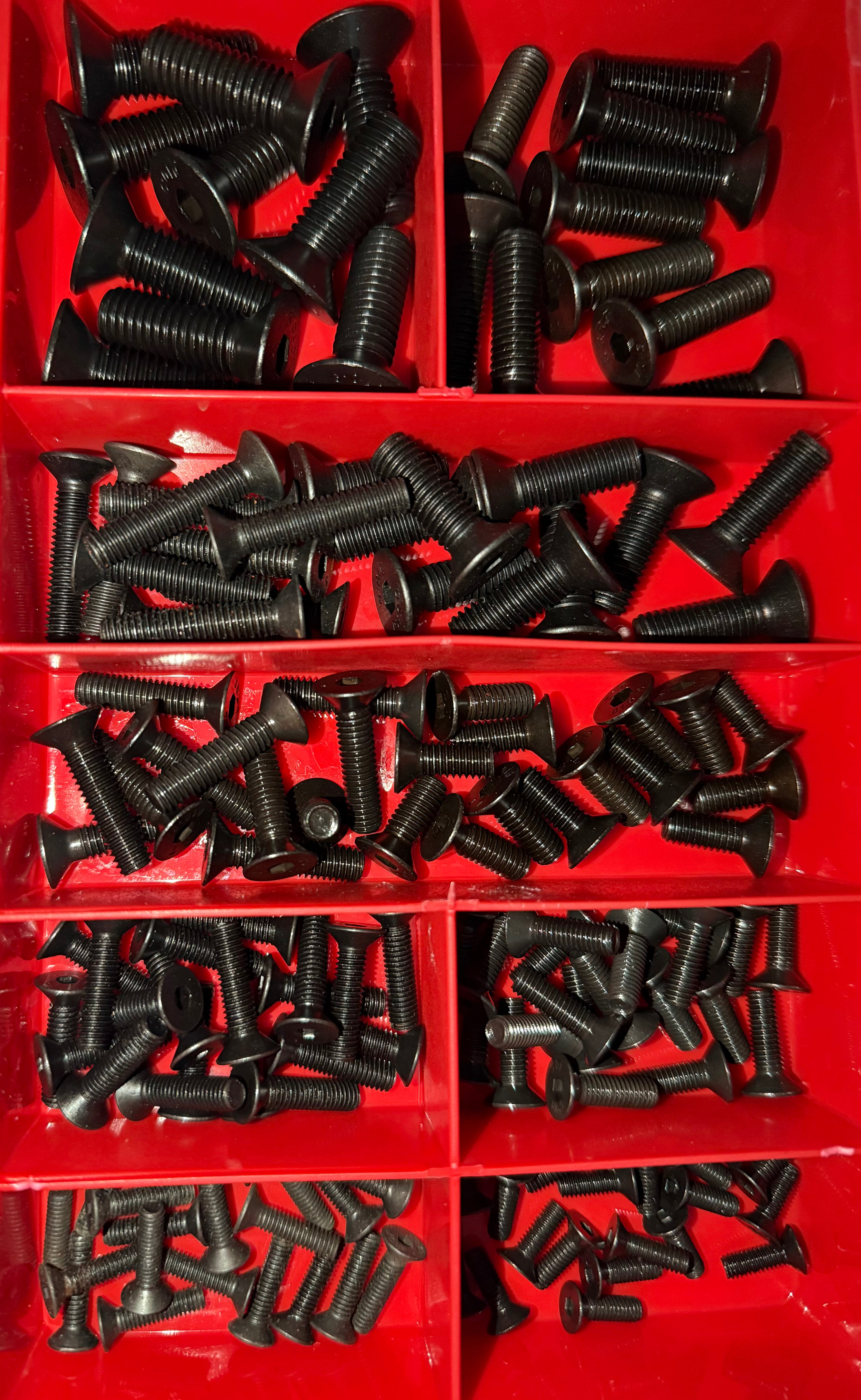 Countersunk Socket Head Screws – DIN 7991 (Grade 10.9) | 160 Piece Metric Assortment Kit