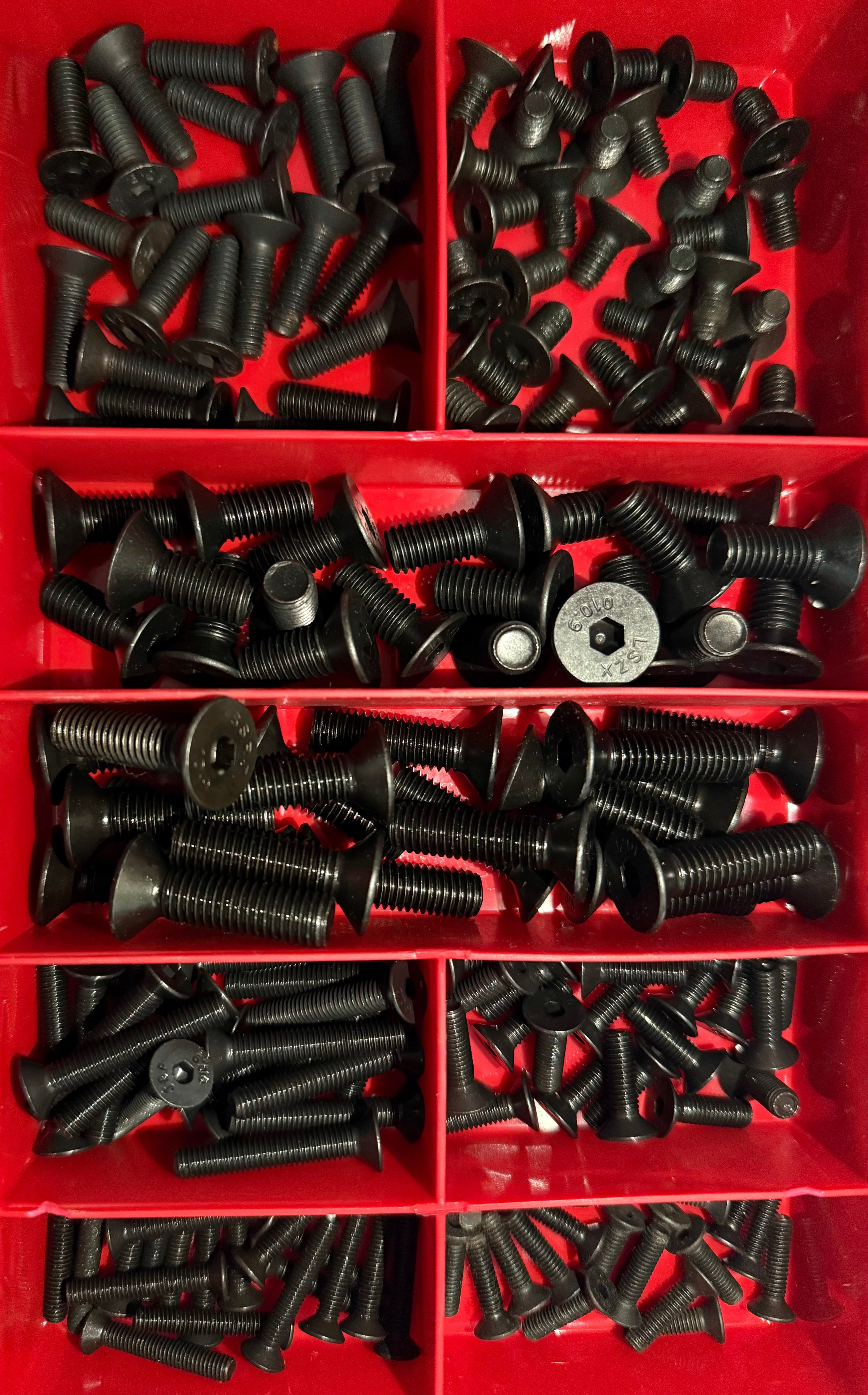 Countersunk Allen Socket Head Screws (Grade 10.9) - Din 7991 | 200 PCS