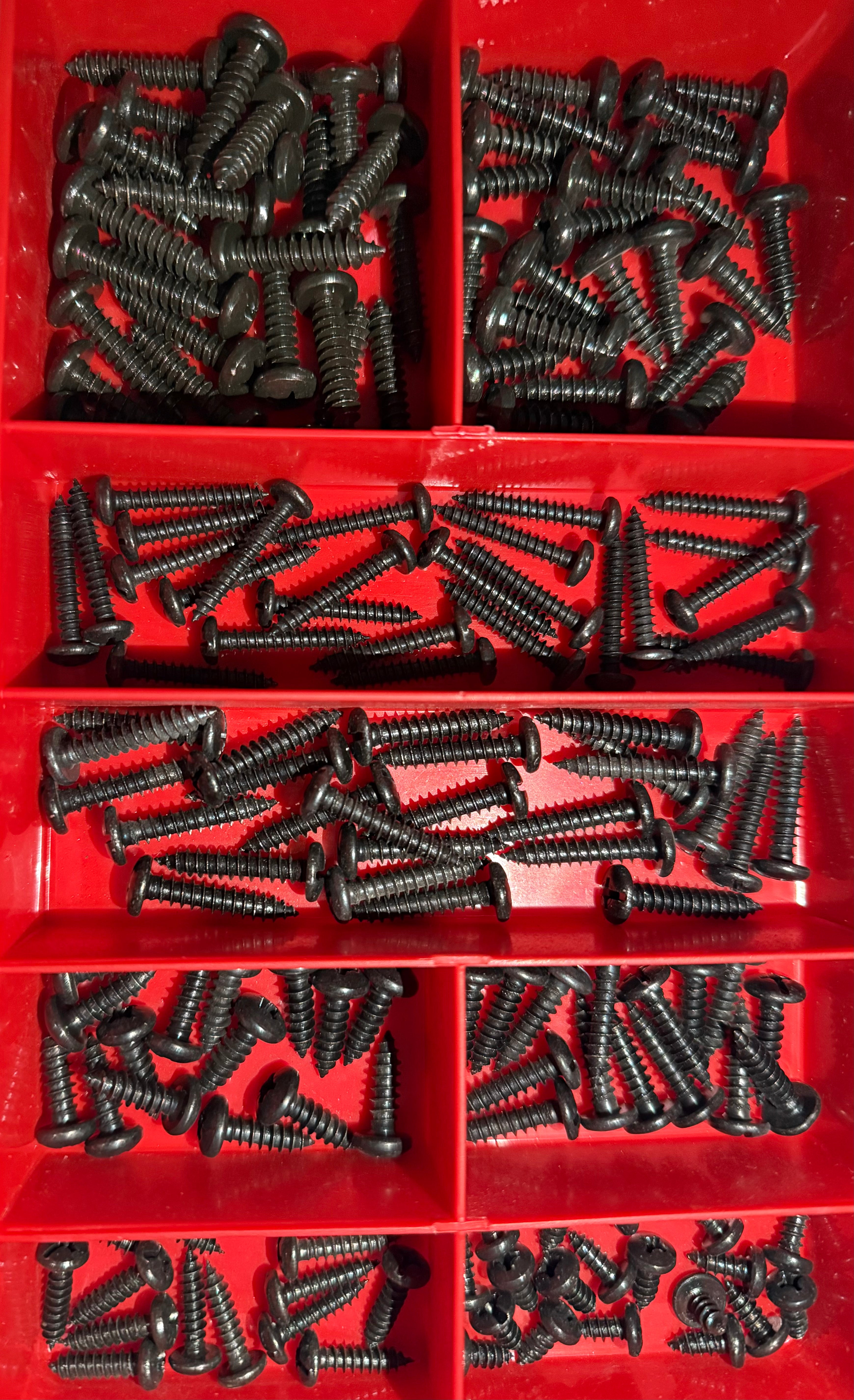 Pan Pozi Self Tappers (Black) Automotive Range - 170 PCS