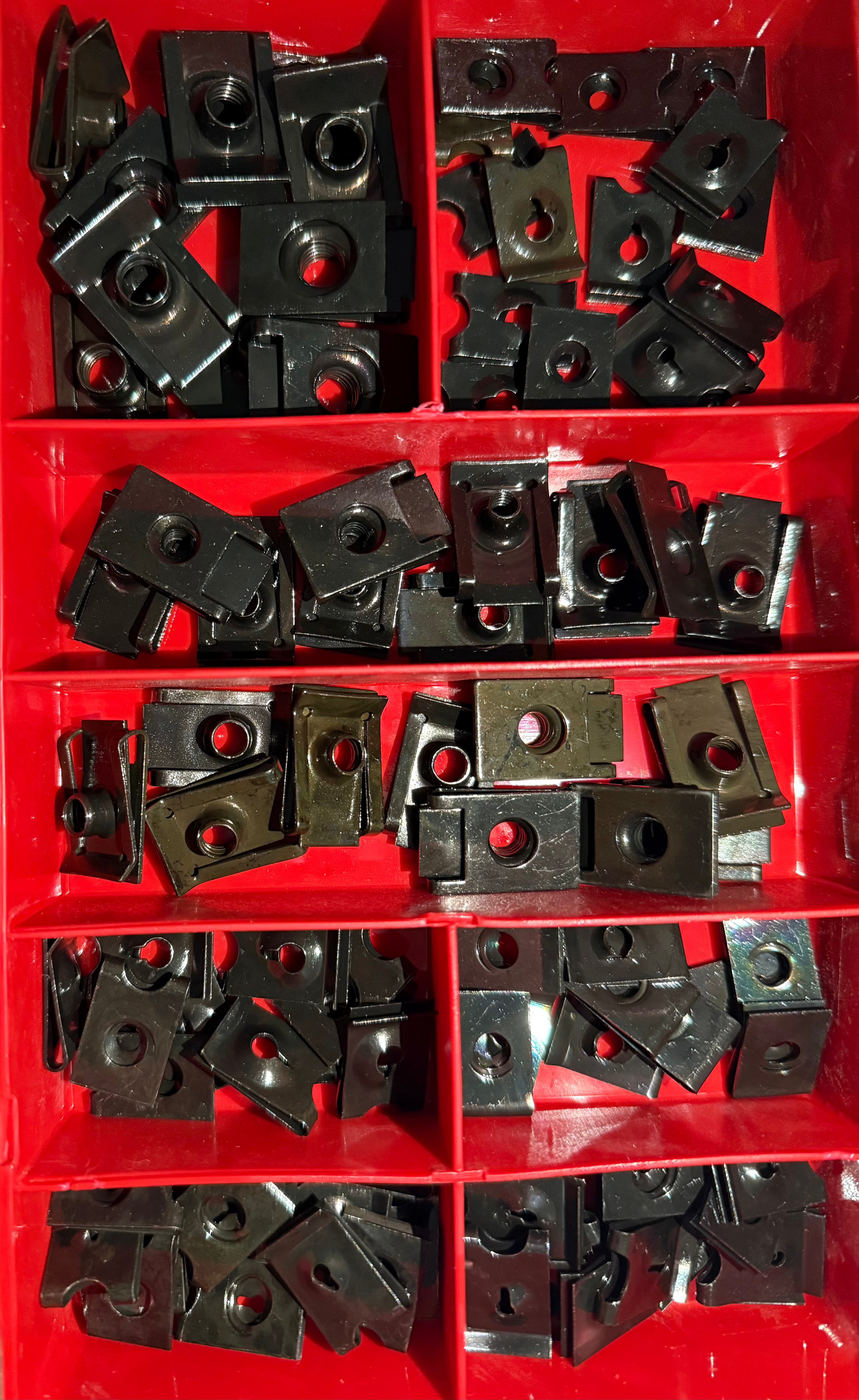 Speed Clips & U Nuts (Black) Assortment Kit – 100 PCS