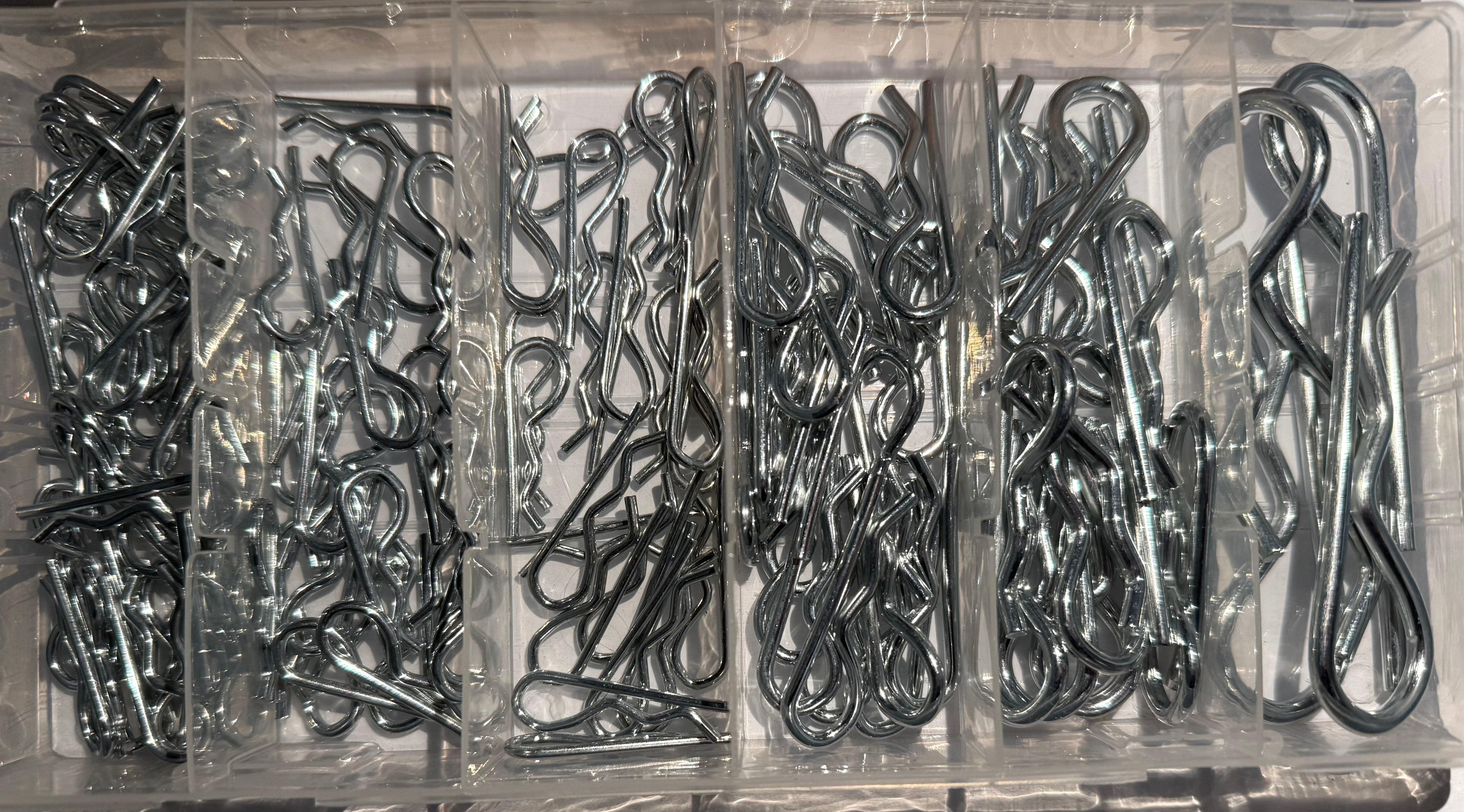 "R" Hitch Pins-Din 11024 - 120 Piece Kit