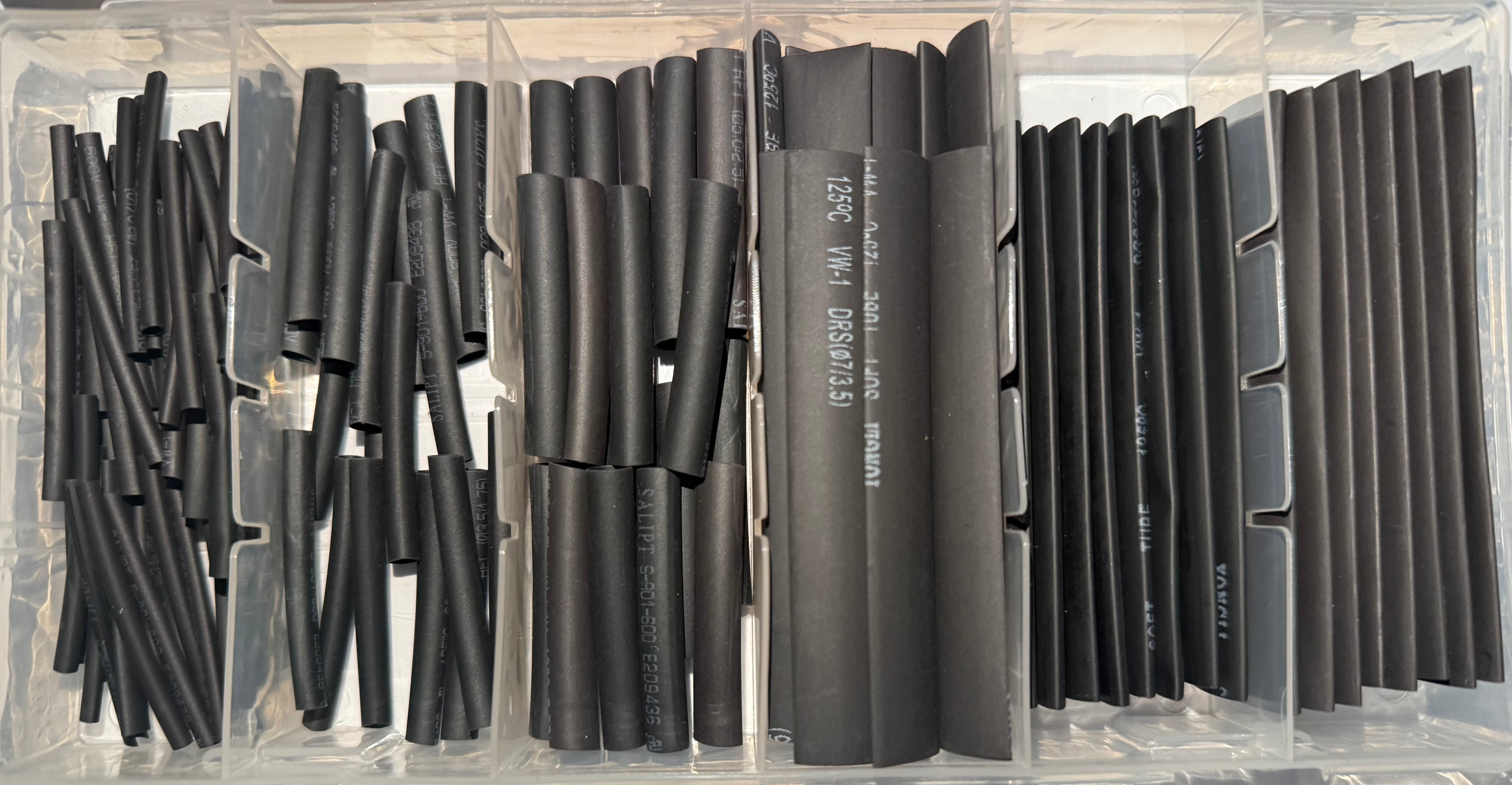 Heat Shrink Tubing Assortment Kit (127 Pieces)