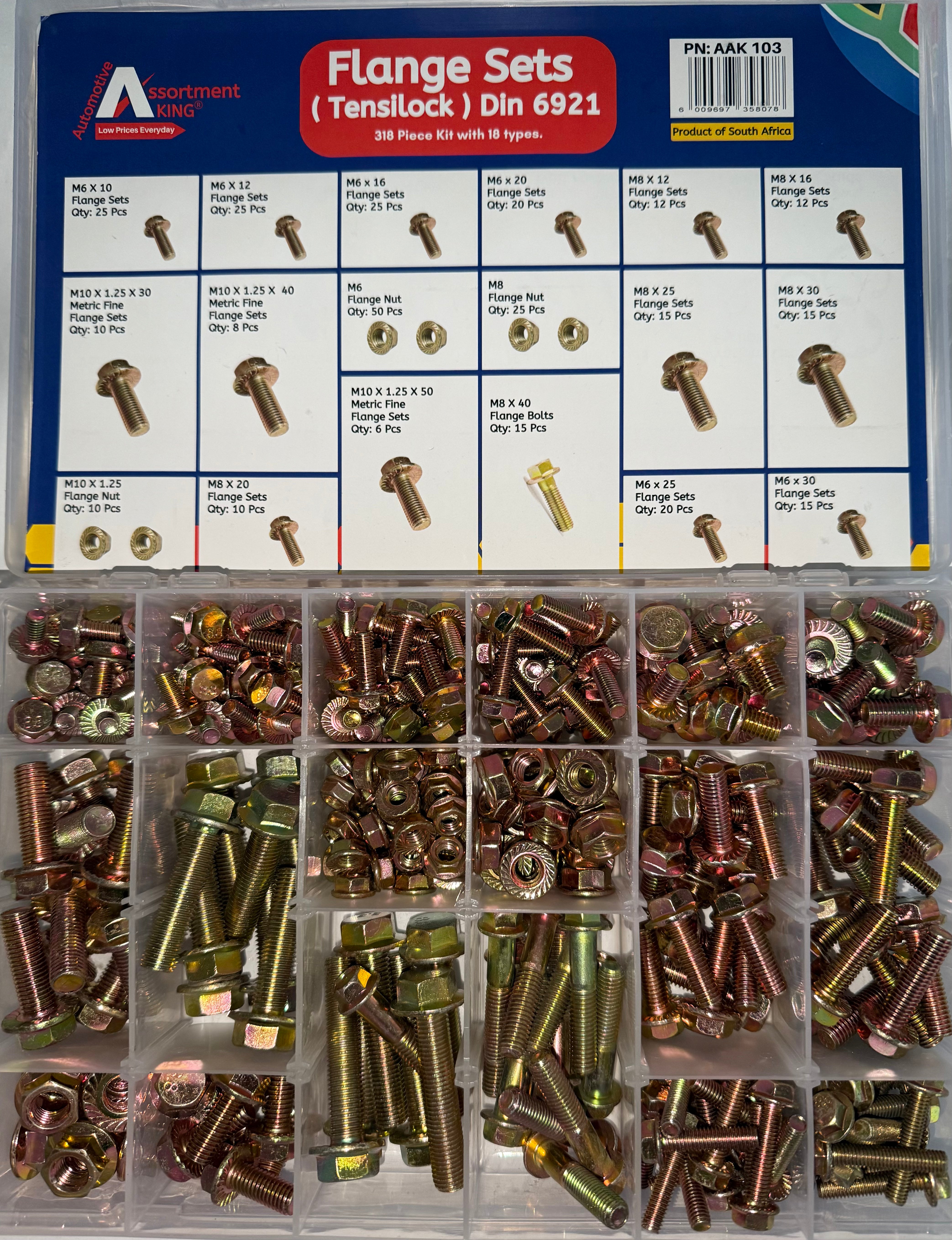 Flange Sets (Tensilock) Din 6921 318 PCS | Large Box