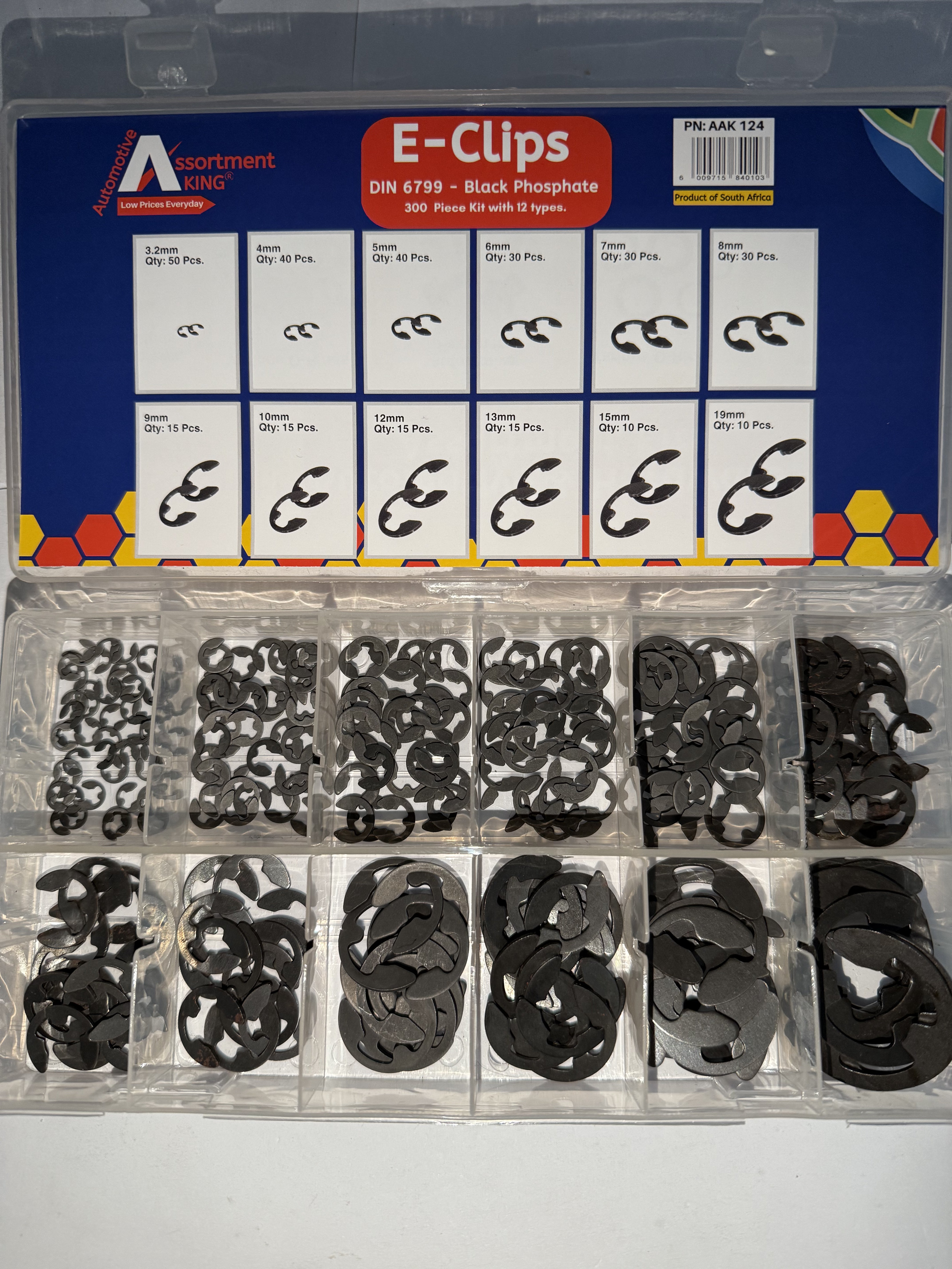 E-Clips - Din 6799 - Black Phosphate | 300 PCS