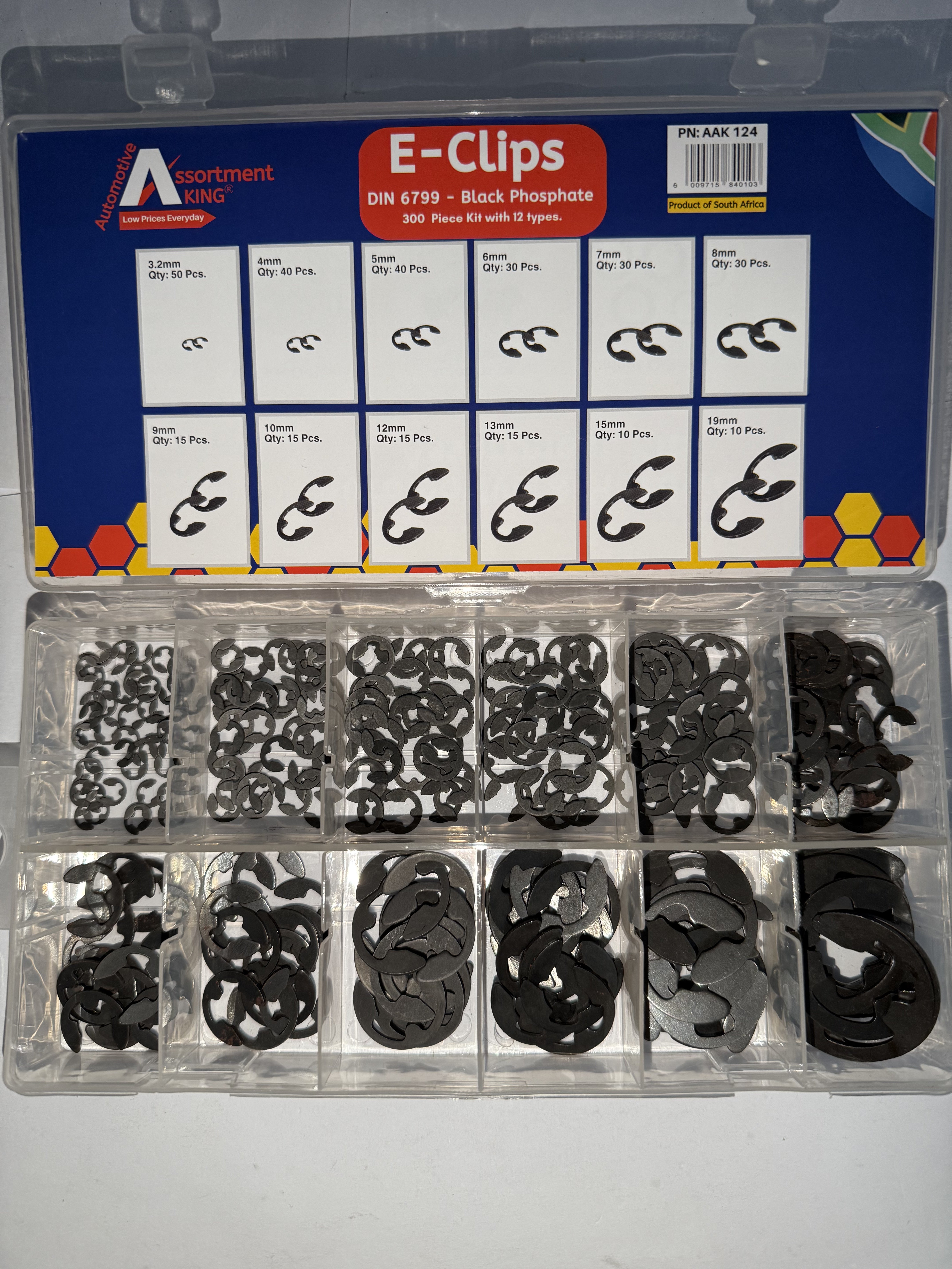 E-Clips - Din 6799 - Black Phosphate | 300 PCS