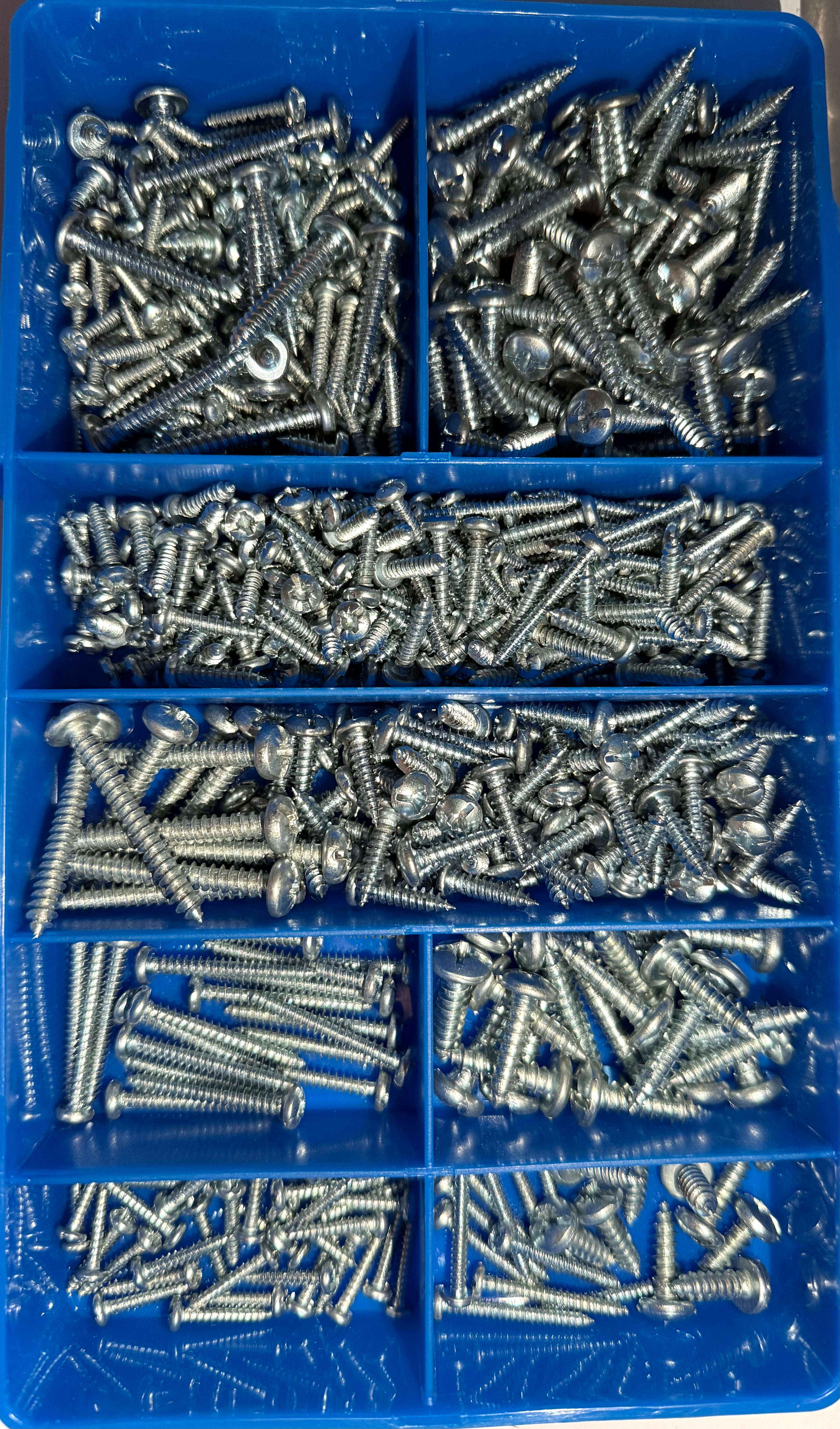 Pan Combi DIN 7981C Self Tapping Screws Kit – 500 PCE Assortment