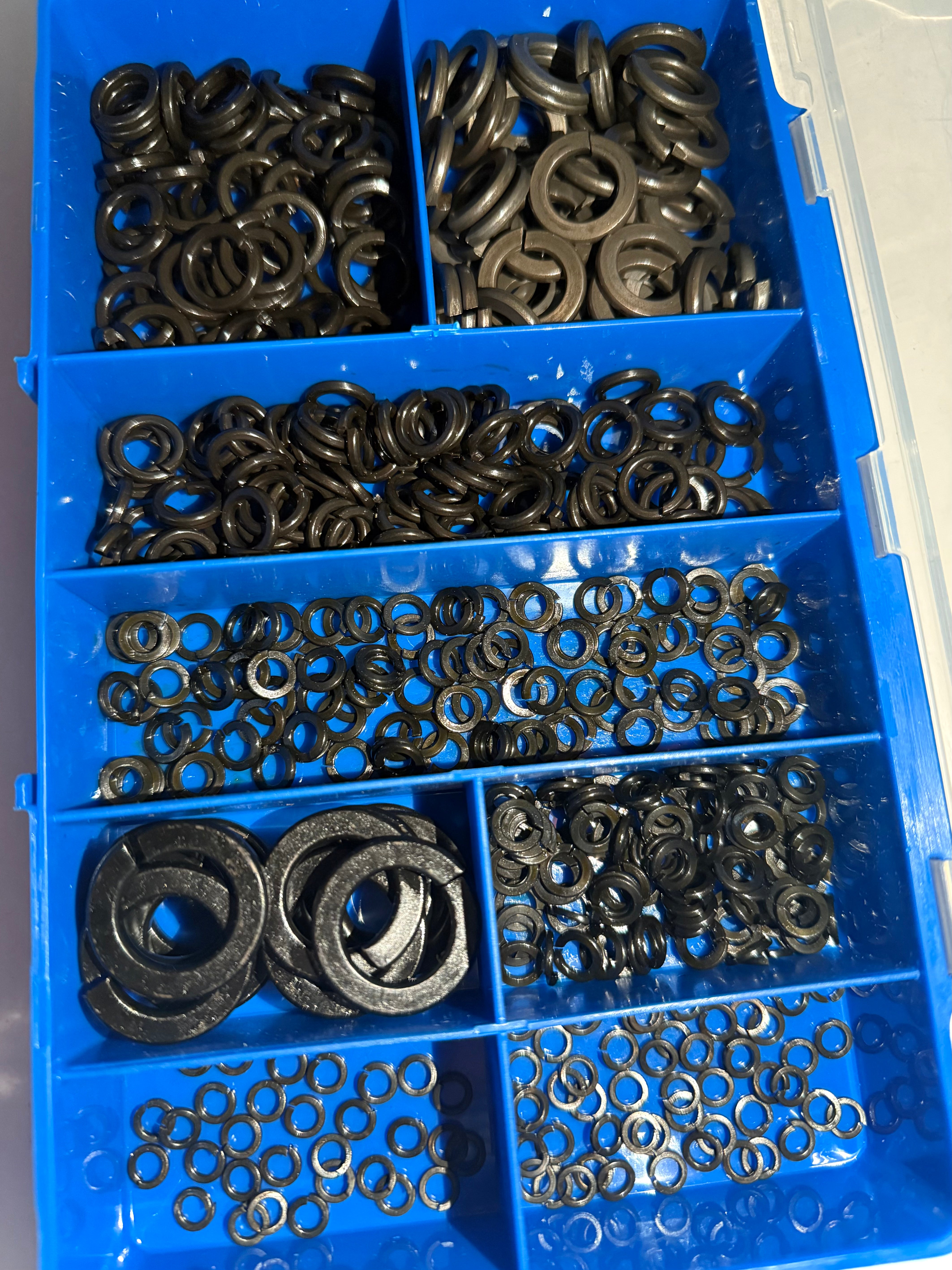 Spring Washers Assortment Kit – 500 PCE DIN 7980