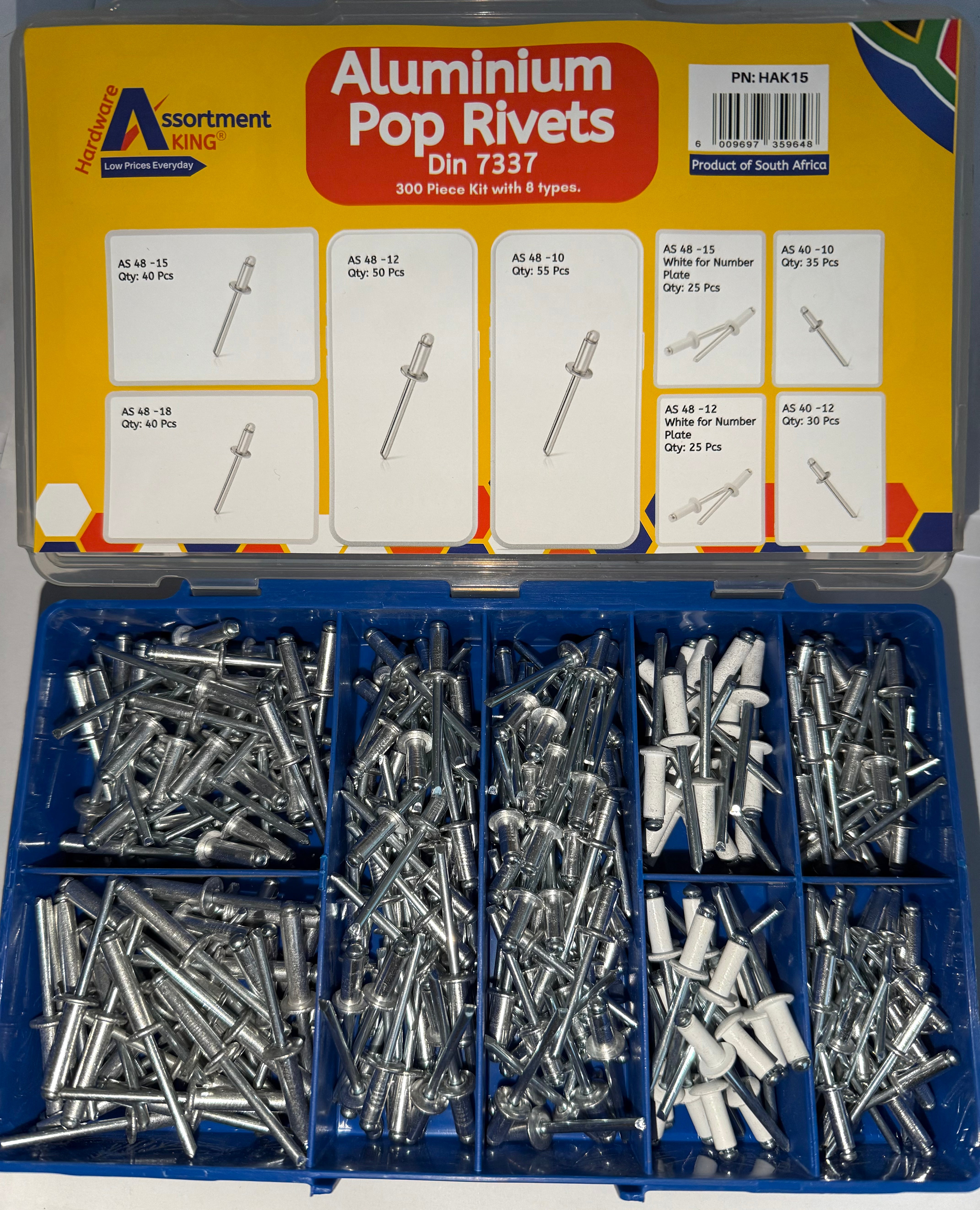 Aluminium Pop Rivets - Din 7337 AS | 300 PCS
