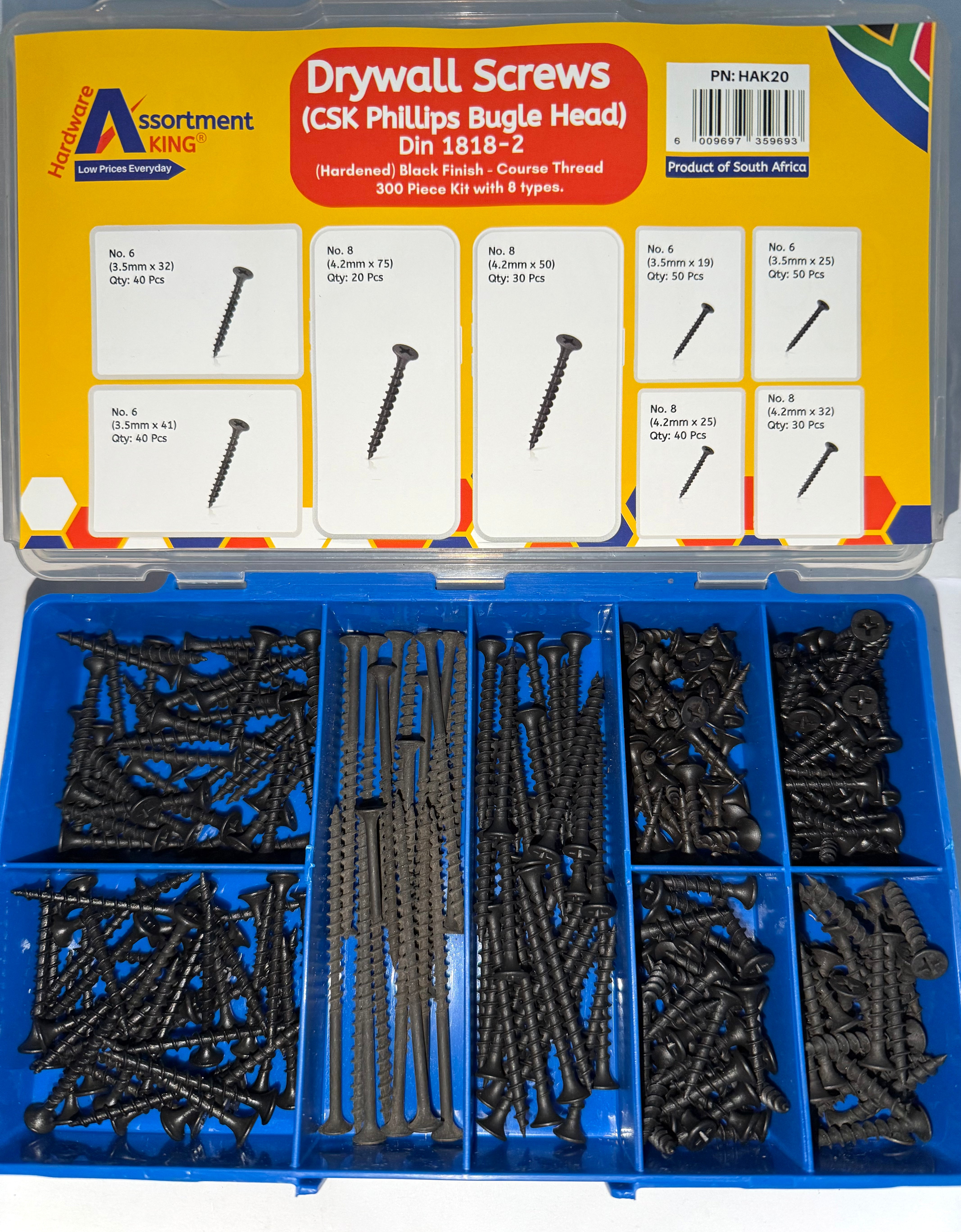 Drywall Screws (CSK Phillips Bugle Head) Din 1818-2 | 300 PCS