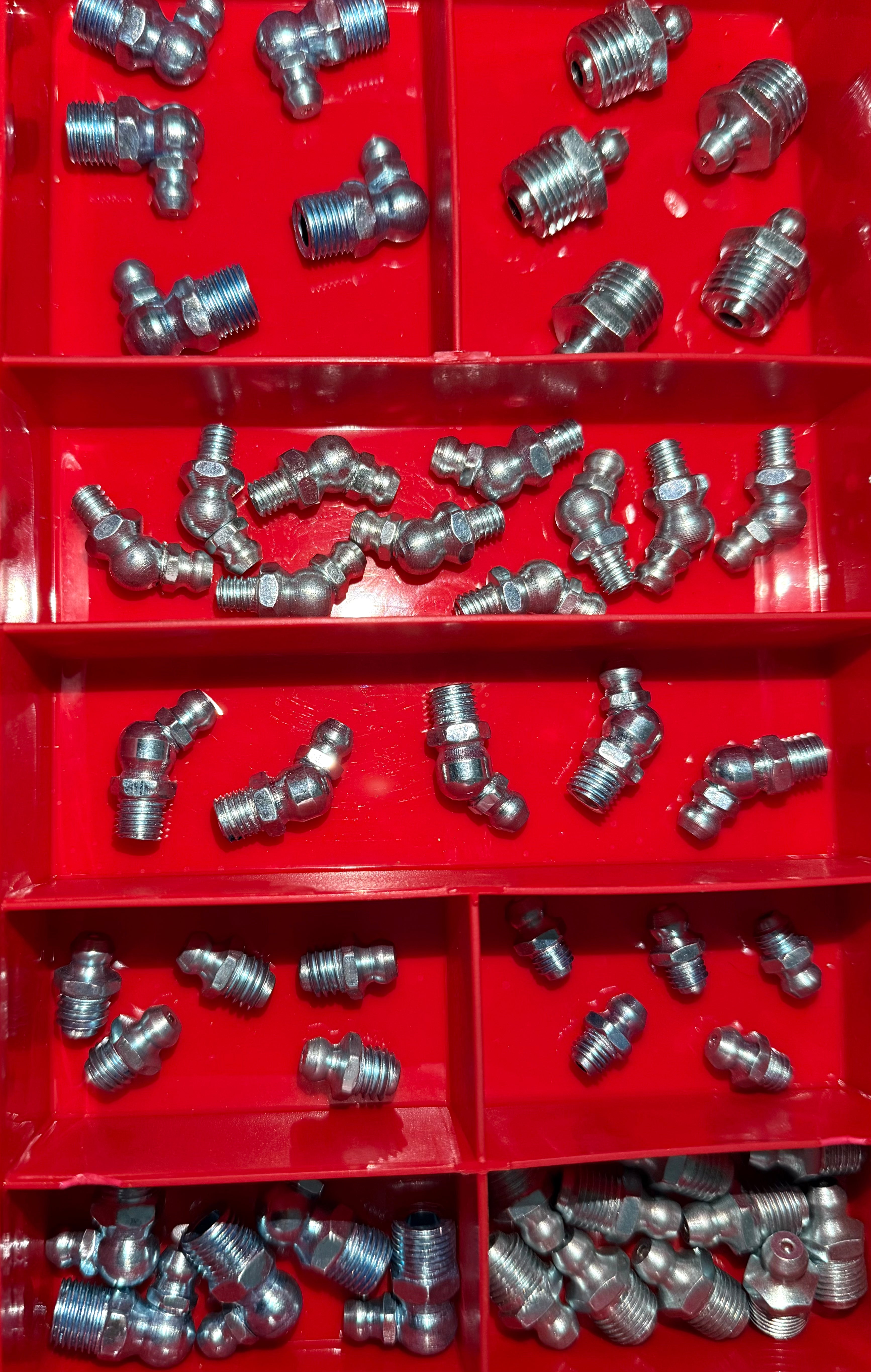 Grease Nipples Kit – Small Sizes (DIN 71412) | 50 Piece Assortment