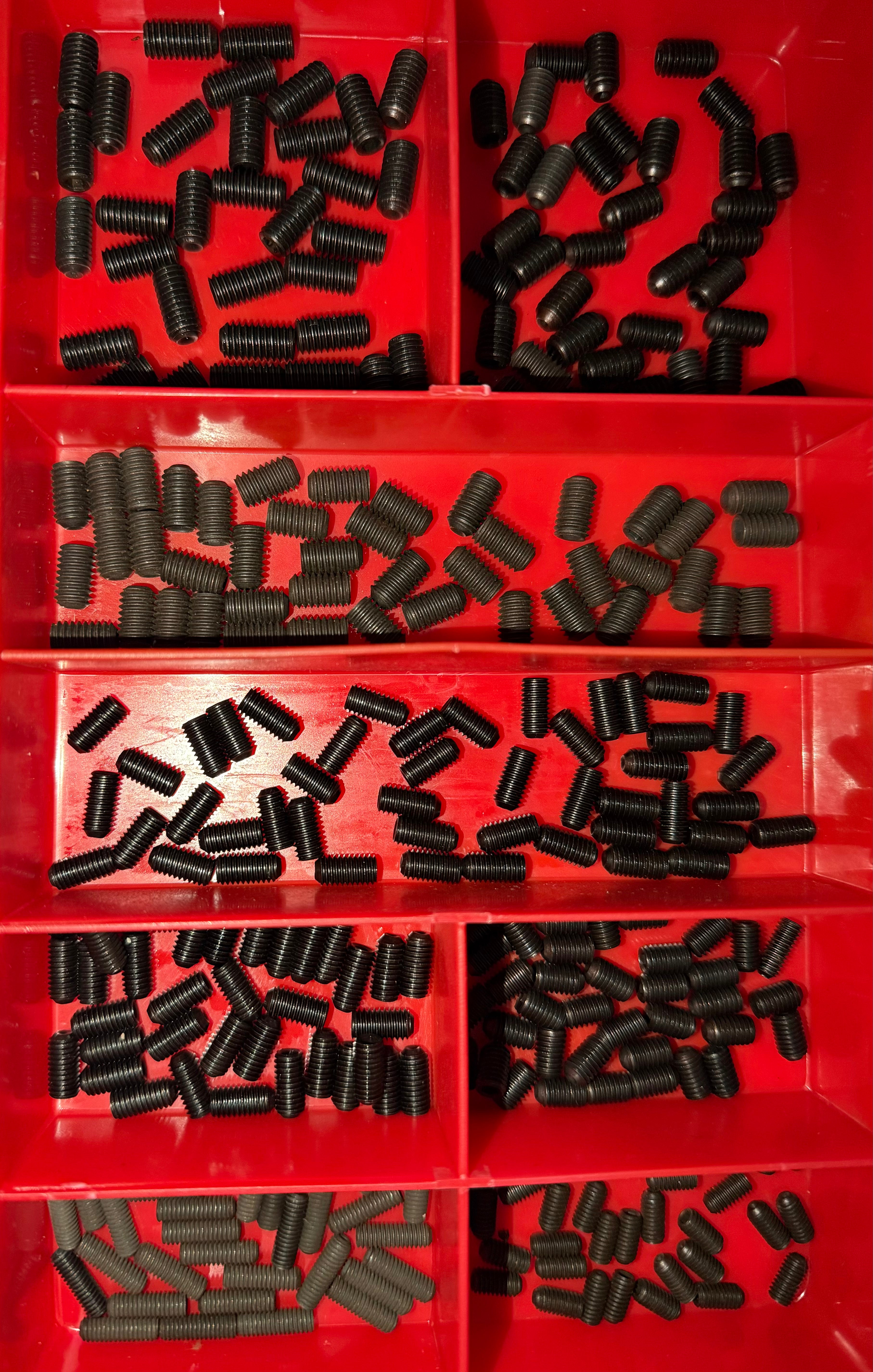Socket Head Grub Screws – DIN 916 (Grade 10.9) | 300 Piece Precision Set