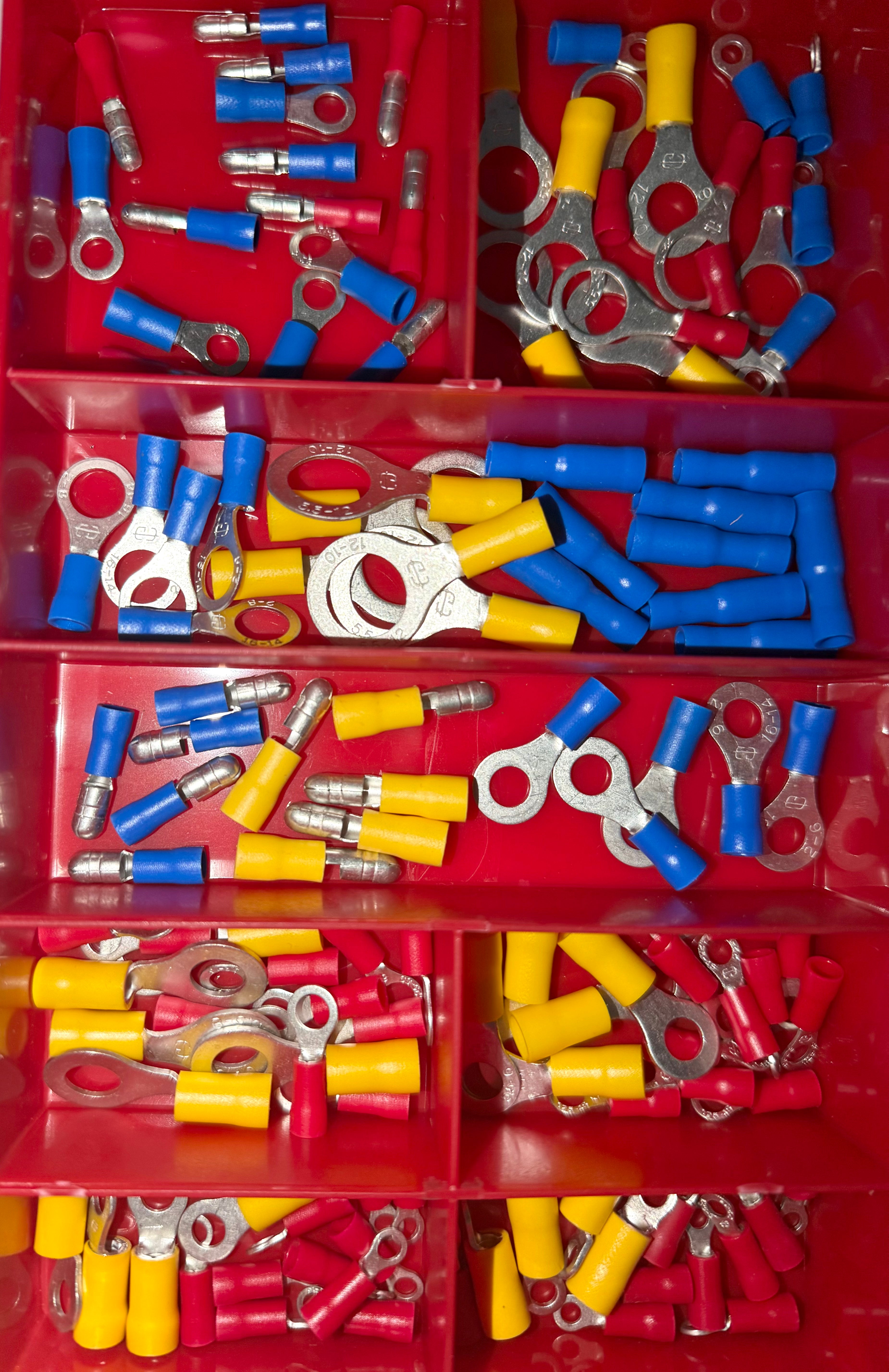 Pre-Insulated Round & Bullet Electrical Terminal Assortment Kit (125 Piece)