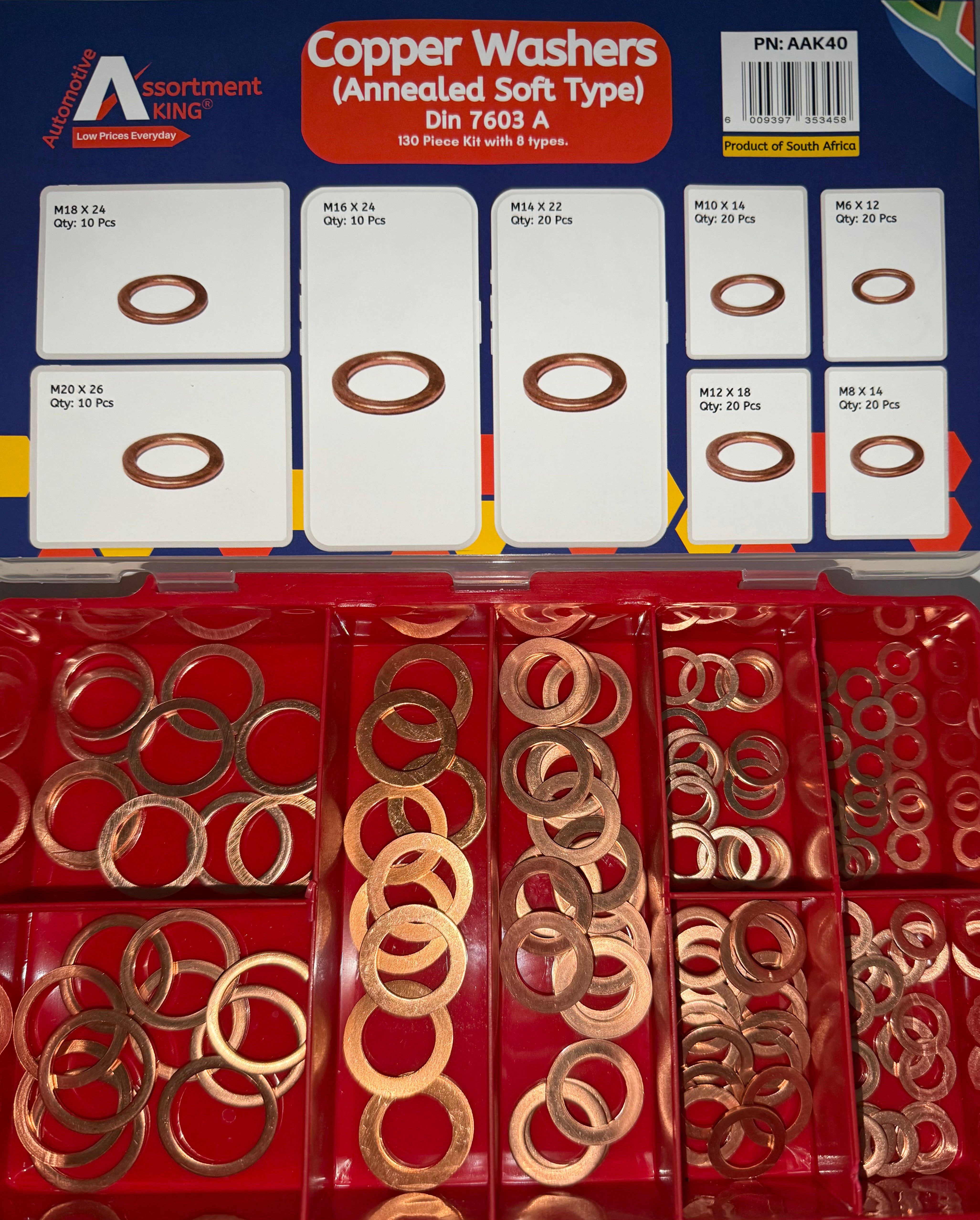 Copper Washers (Annealed Soft Type) Din 7603 A