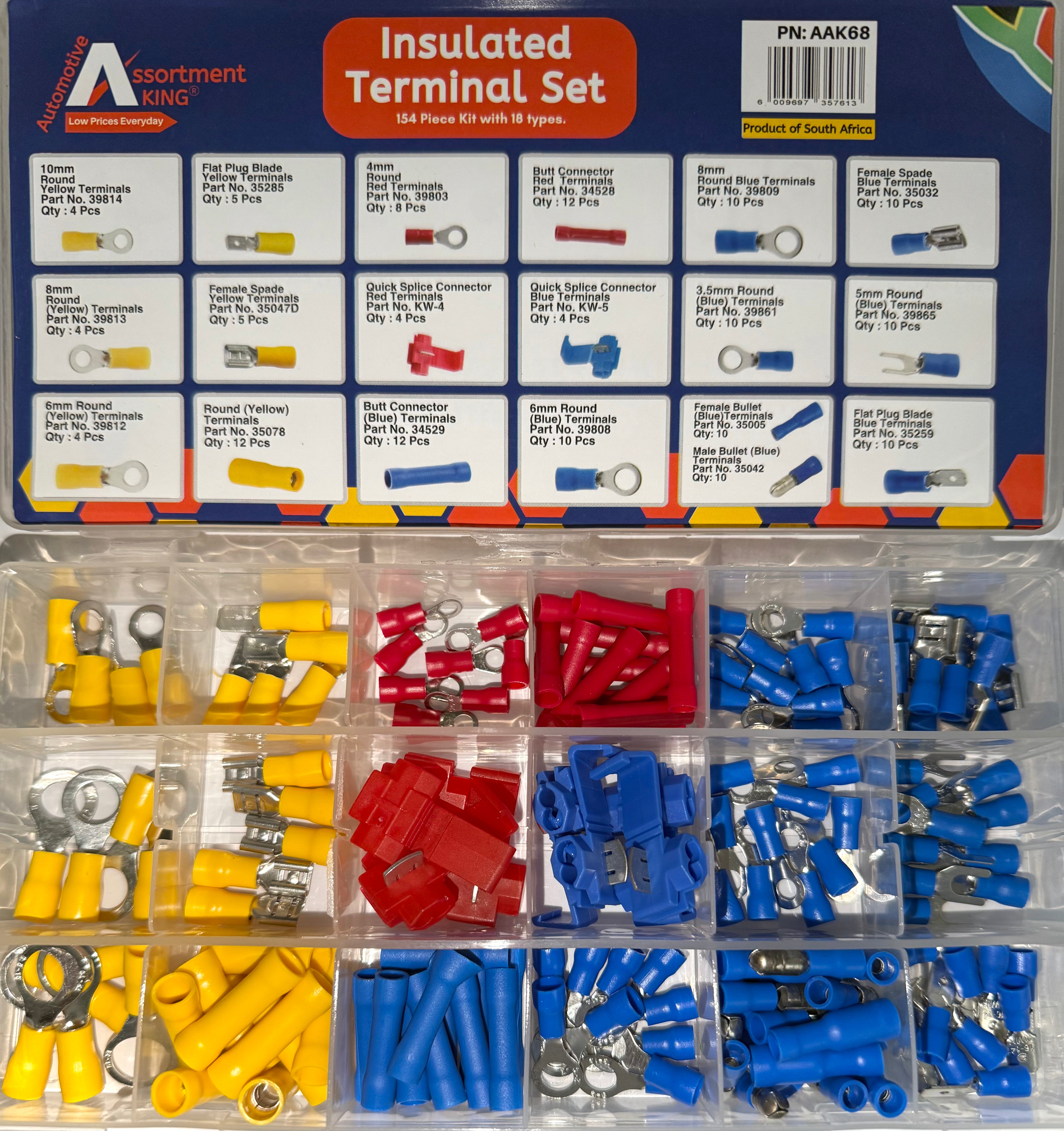 Insulated Terminal Set-154 Piece Kit