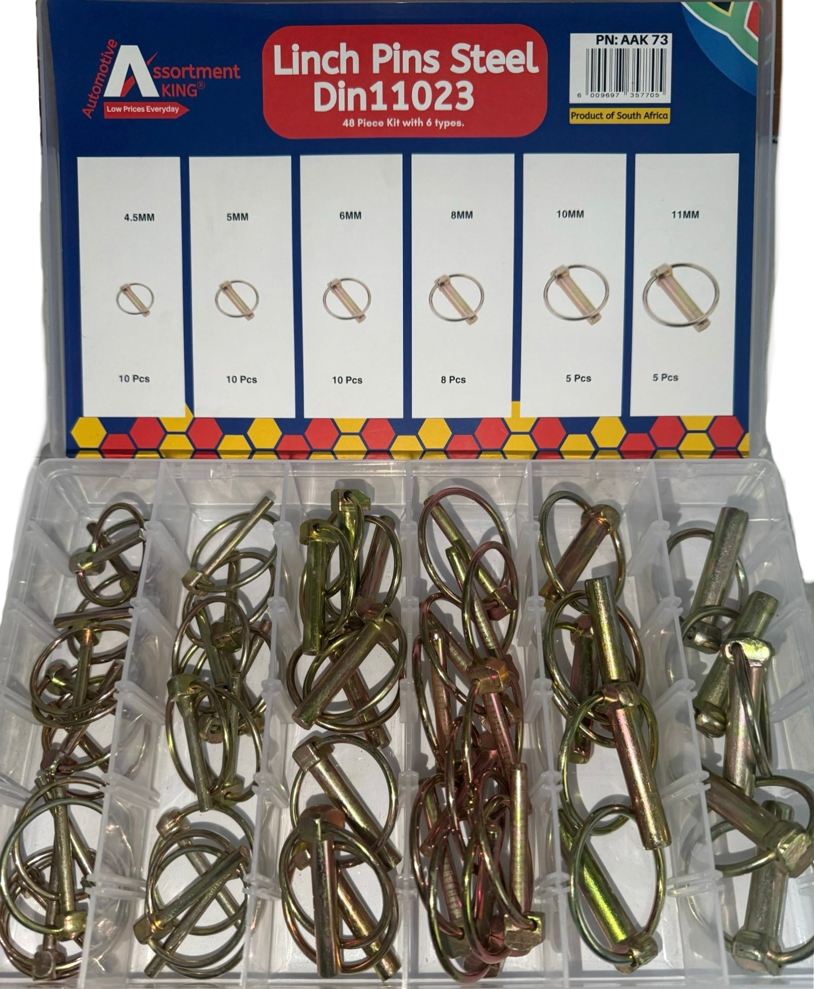 Linch Pins Steel Din 11023 (48 Pieces) | Large Box