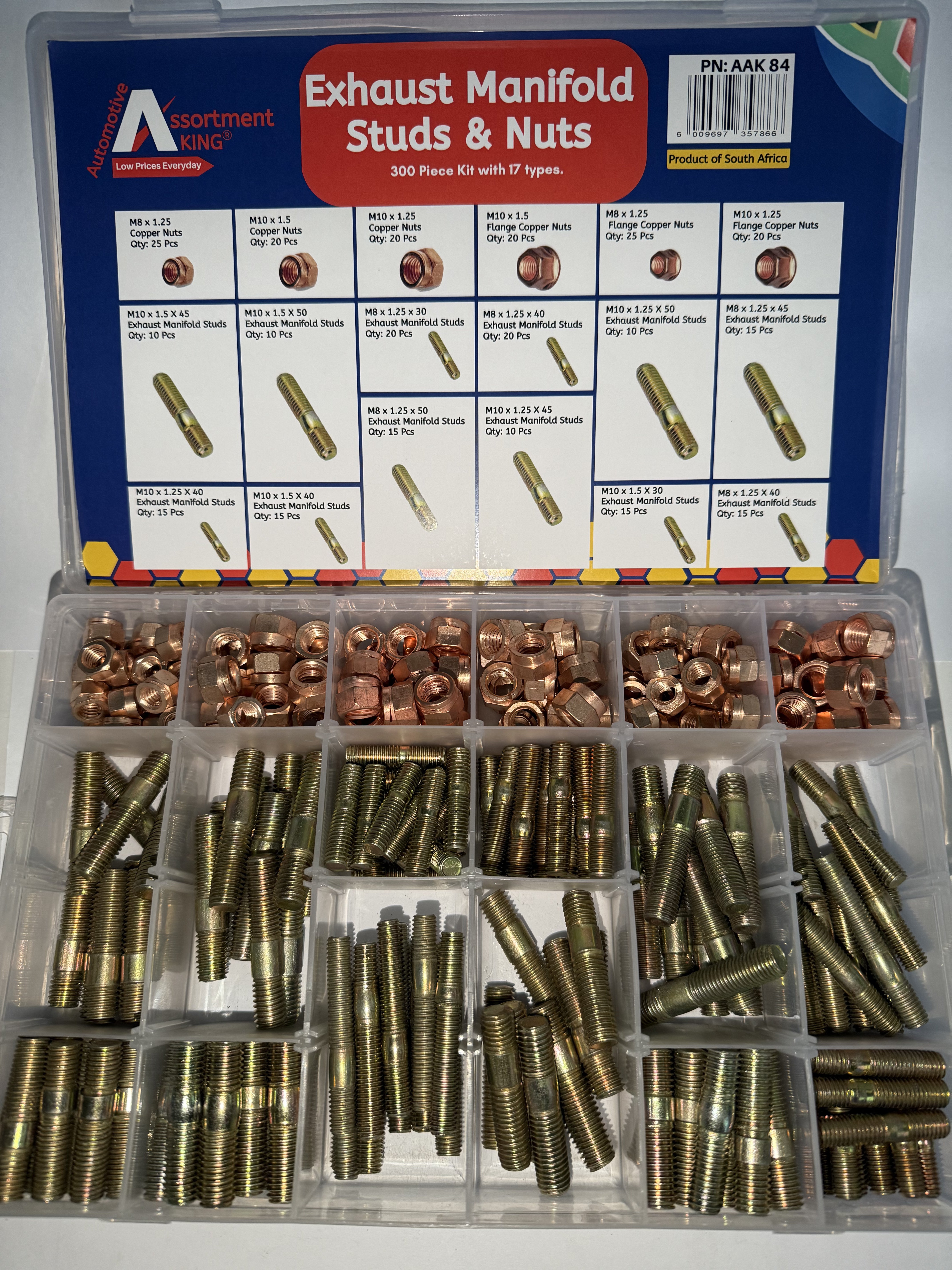 Exhaust Manifold Studs & Nuts (300-Piece Set)