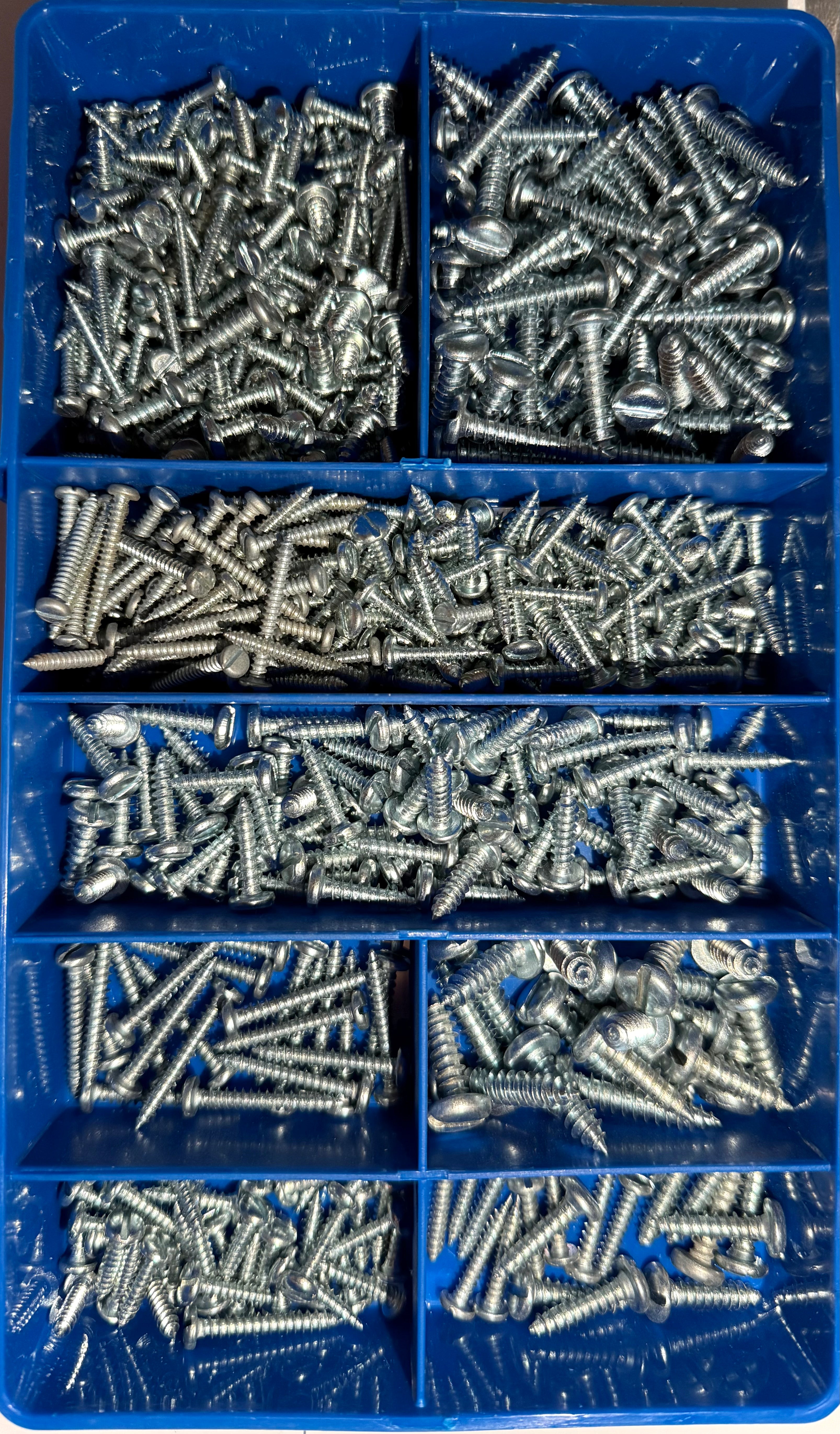 Pan Slotted DIN 7971 Self Tapping Screws Kit – 500 PCE Assortment