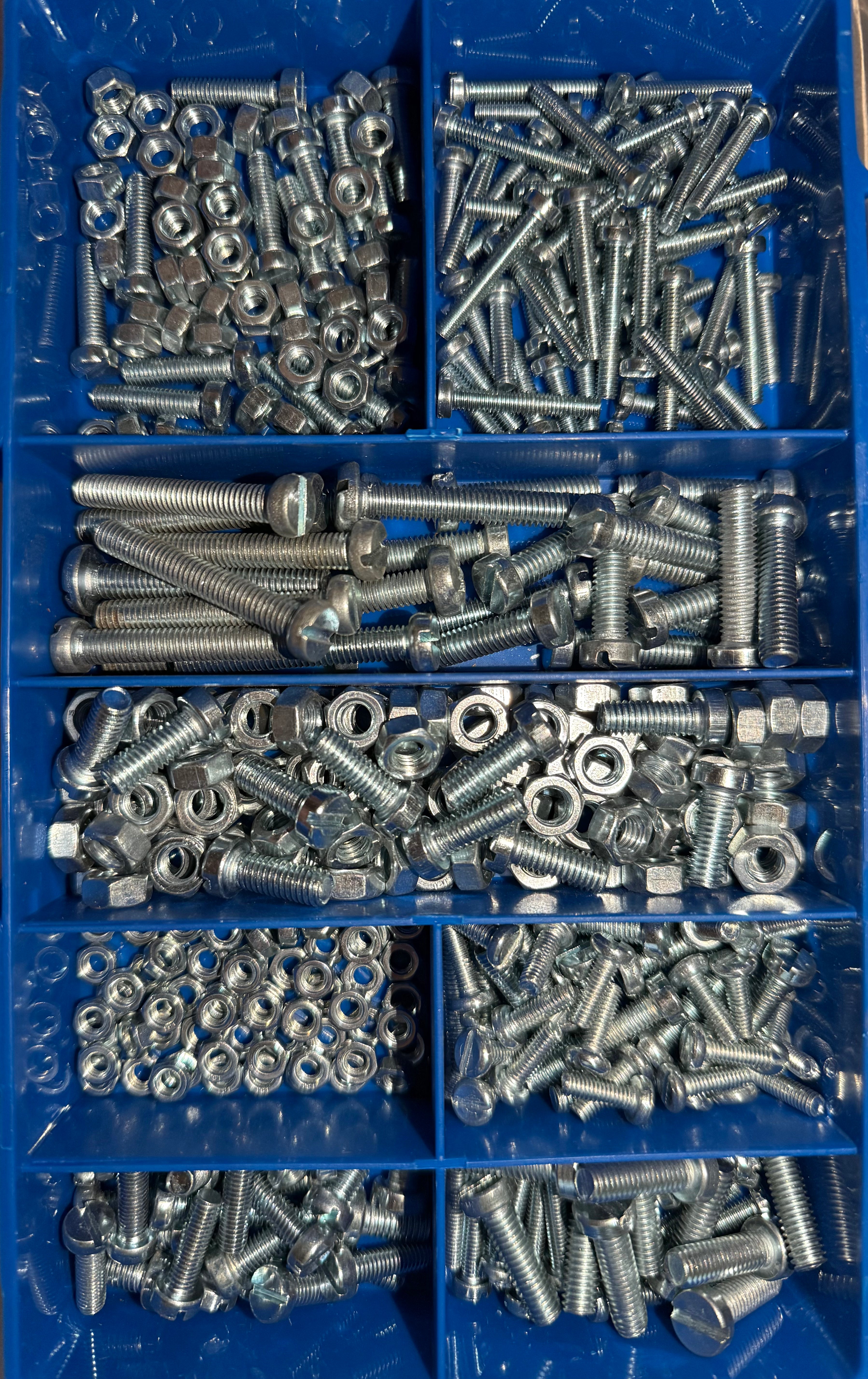 Cheese Head Machine Screws & Hex Nuts Assortment – 400 PCE Kit | DIN 84 & DIN 934