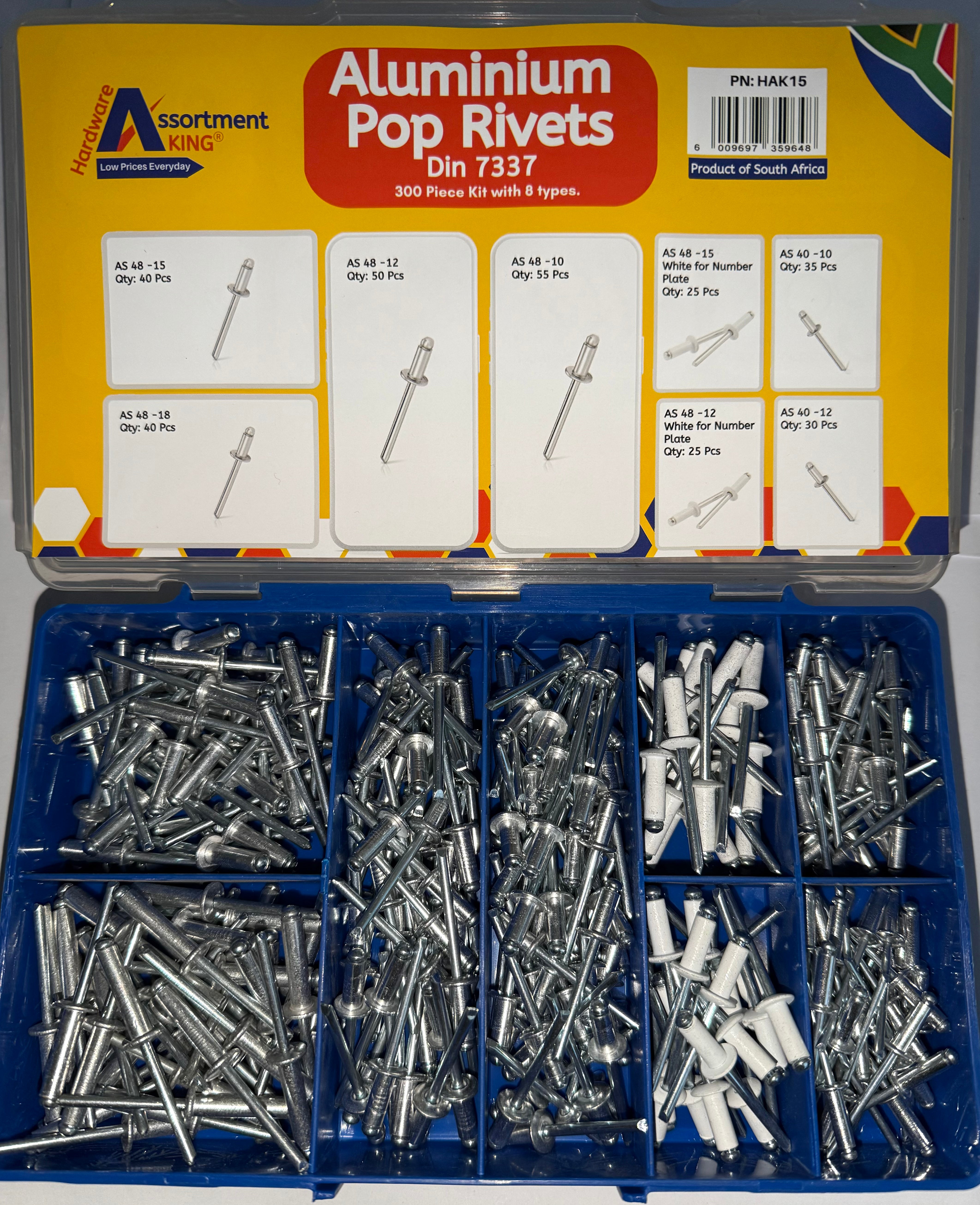 Aluminium Pop Rivets - Din 7337 AS | 300 PCS
