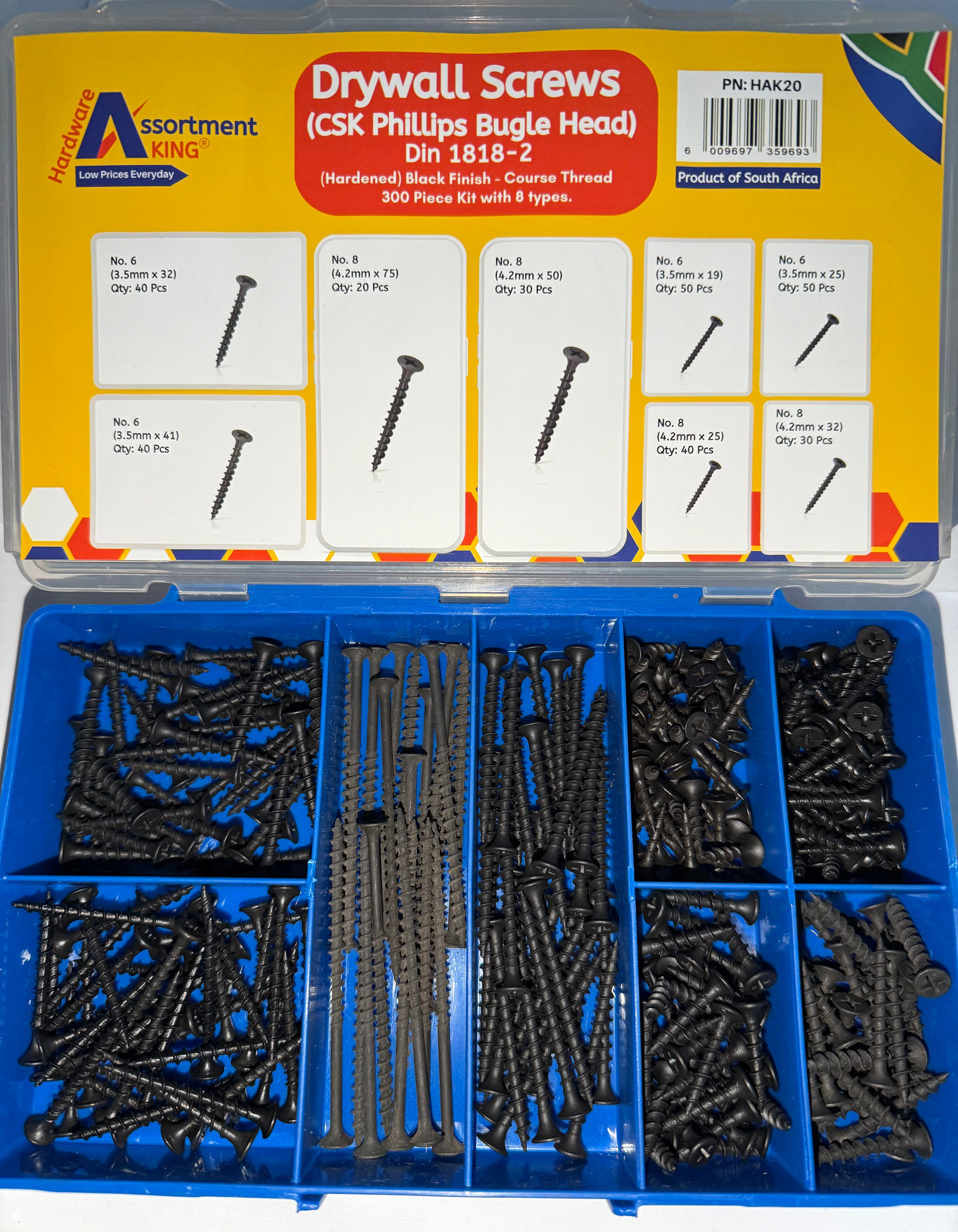 Drywall Screws (CSK Phillips Bugle Head) Din 1818-2 | 300 PCS
